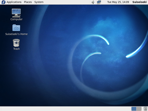 A Screen Shot of Fedora 13