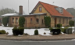 Tidigare stationsbyggnad i Fjellerup