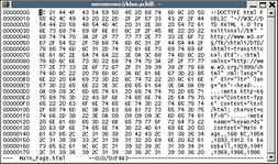 Screenshot of a common hex editor (hexedit by Pascal Rigaux (Pixel))