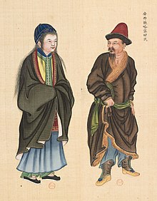 Uyghur people from Hami. Huang Qing Zhigong Tu, 1769 Huang Qing Zhigong Tu, 1769, Uyghur people from Hami in Anxi subprefecture.jpg