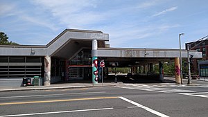 Jackson Square station from the south, July 2016.jpg