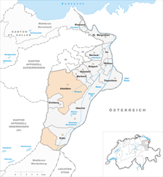 Altstätten – Mappa