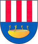 Escudo municipal de Lahošt'znak, distrito Teplice, en la República Checa.
