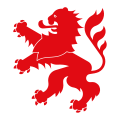 nichtamtliches Wappenzeichen (Hessenzeichen) in roter Ausführung