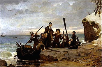 "The Landing of the Pilgrims."(1877)...