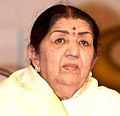 Image 35Indian singer Lata Mangeshkar is widely acknowledged as the "Queen of Melody". (from Honorific nicknames in popular music)