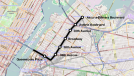 Astoria Line op de kaart
