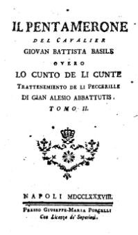 Il Pentamerone from a 1788 edition, Naples Lo cunto de li cunte - Tomo II.djvu