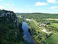 Le Lot en contrebas du village de Saint-Cirq-Lapopie.