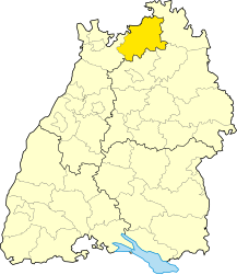 Circondario di Neckar-Odenwald – Mappa