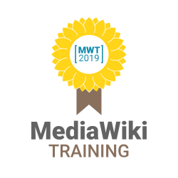 MediaWiki Training 2019 logo