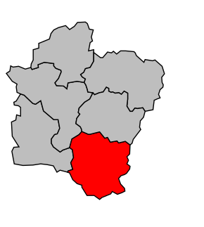 Kanton na mapě arrondissementu Rethel