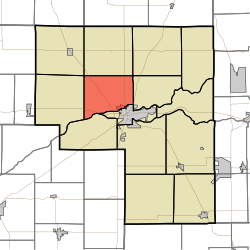 Location of Noble Township in Cass County