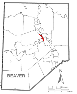 Vị trí trong Quận Beaver, Pennsylvania