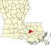 Карта Луизианы с указанием прихода Вознесения .svg