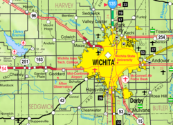 堪萨斯州运输部（英语：Kansas Department of Transportation）的塞奇威克地图（图例）