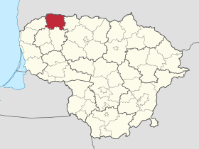 Localisation de Municipalité du district de Mažeikiai