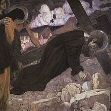 Jesus faller under korsets tyngd, 1912.