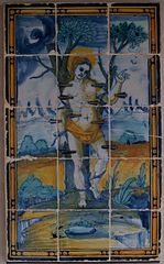 圣巴斯弟盎的瓷砖画像