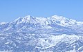野沢温泉スキー場から望む妙高山と火打山