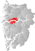 Høyangers beliggenhed