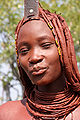 یک ظاهر طراحی شده مو در قبیله هیمبا