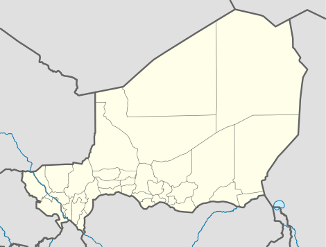 Carte des aéroports du Niger