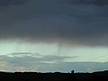 Virga z kończącej się chmury Nimbostratus