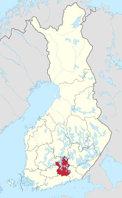 Location of Päijänne Tavastia