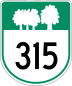 Route 315 marker