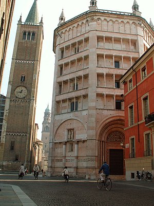 Battistero e Campanile, Parma, Italia