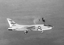 Ejection from a VFP-62 RF-8A in 1963. Pilot ejects from RF-8A 1963.jpeg