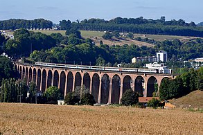 Viaduc courbe de Barentin.