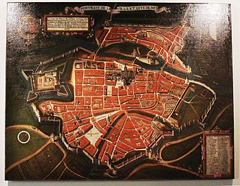 Portrait de la ville et cité de Metz, Geoffroy de Langres, huile sur toile du XVIIe siècle.