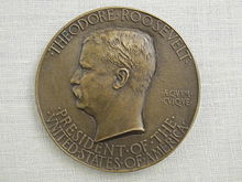 A presidential medal from the inauguration of Theodore Roosevelt in 1905 Presidential Medals 019.jpg