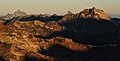 Pugh Mountain (distant left) and Black Mountain (right), from the southeast