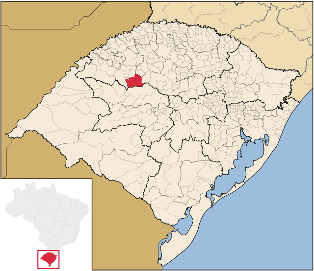 Localização de Jóia no Rio Grande do Sul