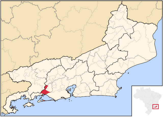 Localização de Itaguaí no Rio de Janeiro