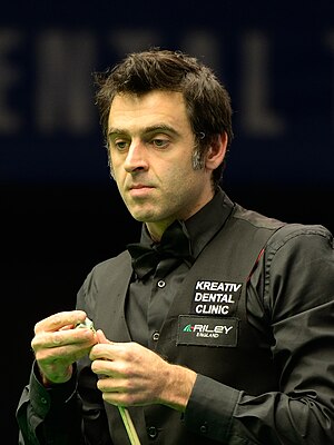 Englezul Ronnie O'Sullivan, de șapte ori campion în epoca modernă.