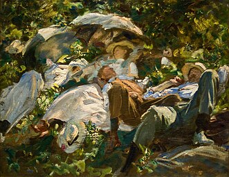 Group with Parasols (A Siesta), 1905