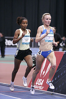 Shalane Flanagan competes in the 2009 Boston Indoor Games