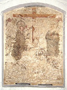 Fresko aus der Zeit um 1300