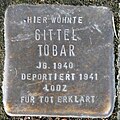 Stolperstein für Gittel Tobar (Bobstraße 2)