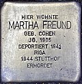 Stolperstein für Martha Freund