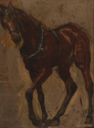 G-199 (verso). Study of a Horse (1879), ex collection: Hirshhorn Museum and Sculpture Garden.