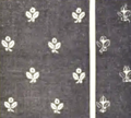 Útkové vzorování (swivel weave): lícní a rubní strana tkaniny