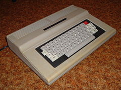 Early TRS-80 Color Computer 2 with "melted" keyboard