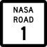 Пътна маркировка на НАСА в Тексас