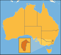 Австралийская столичная территория на карте Австралии