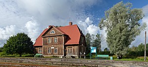 Тоотси темир джол станцияны 1927 джыл ишленнген мекямы. Тори, Эстония
